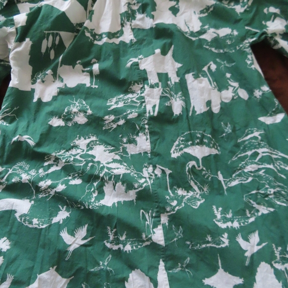 rare katie kime button up dress print sz L - Picture 7 of 12